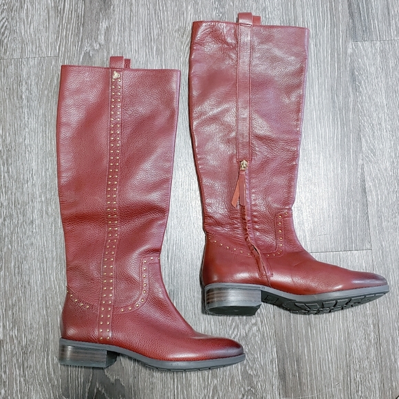 Sam Edelman Prina Leather Knee High Riding Boots Sz - Picture 2 of 15